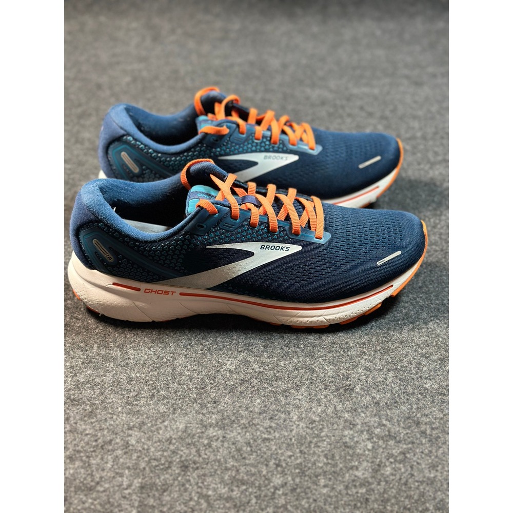 Brooks Ghost 14 Mens Running Shoes Blue Orange 1103691D464 - Picture 5 of 13